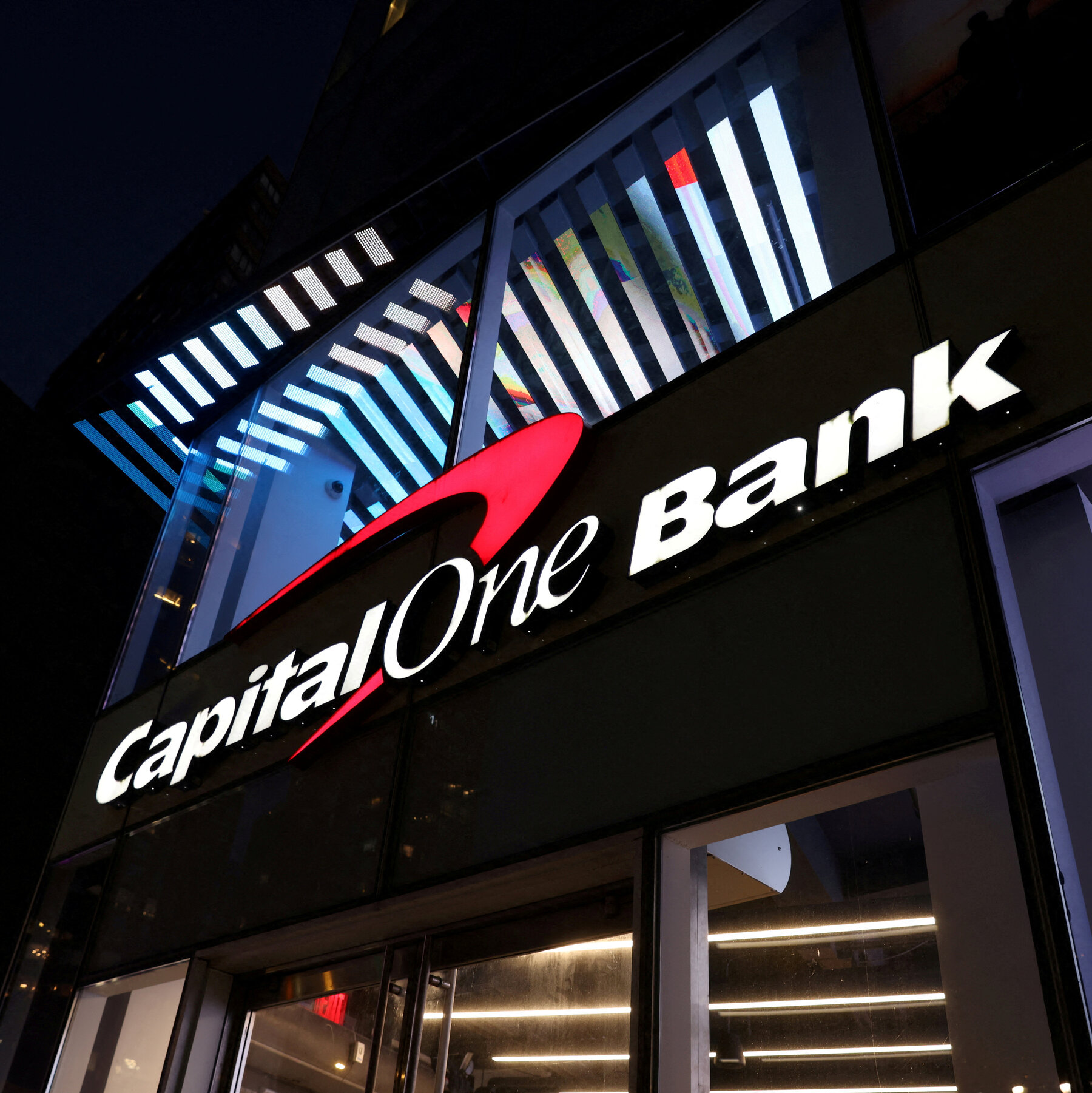 Capital One Bank storefront sign